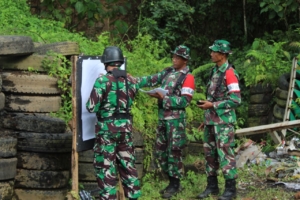 Latihan Menembak Kodim 1616/Gianyar Berjalan Tertib dan Aman dengan Disiplin Tinggi