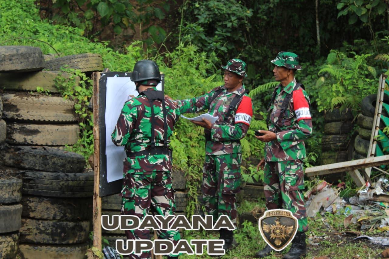Latihan Menembak Kodim 1616/Gianyar Berjalan Tertib dan Aman dengan Disiplin Tinggi