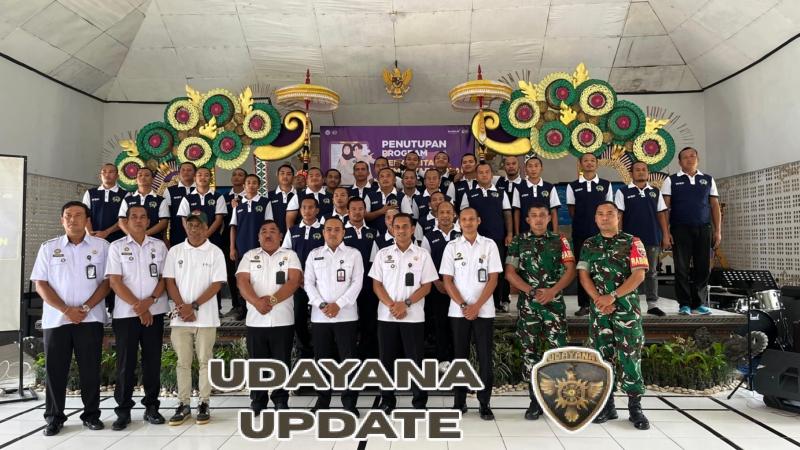 Koramil 01/Bangli Hadiri Penutupan Program Rehabilitasi Sosial WBP Rutan Bangli Gelombang I Tahun 2025