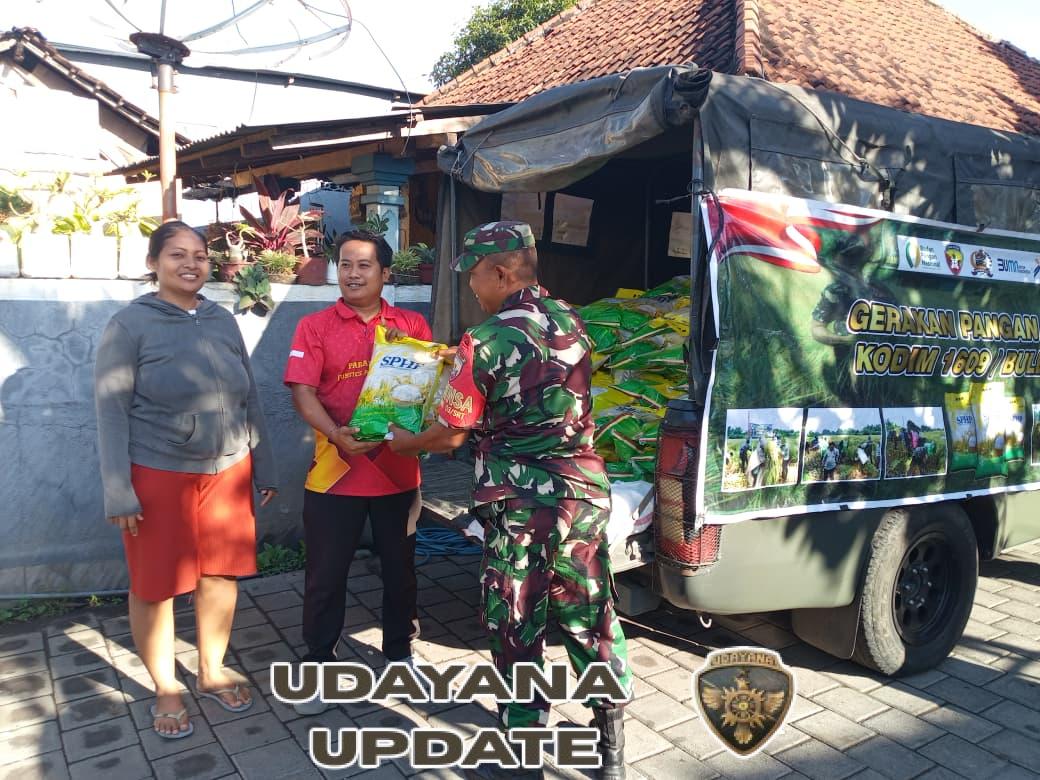Gerakan Pangan Murah Kodim 1609/Buleleng Disambut Antusias Warga Seririt