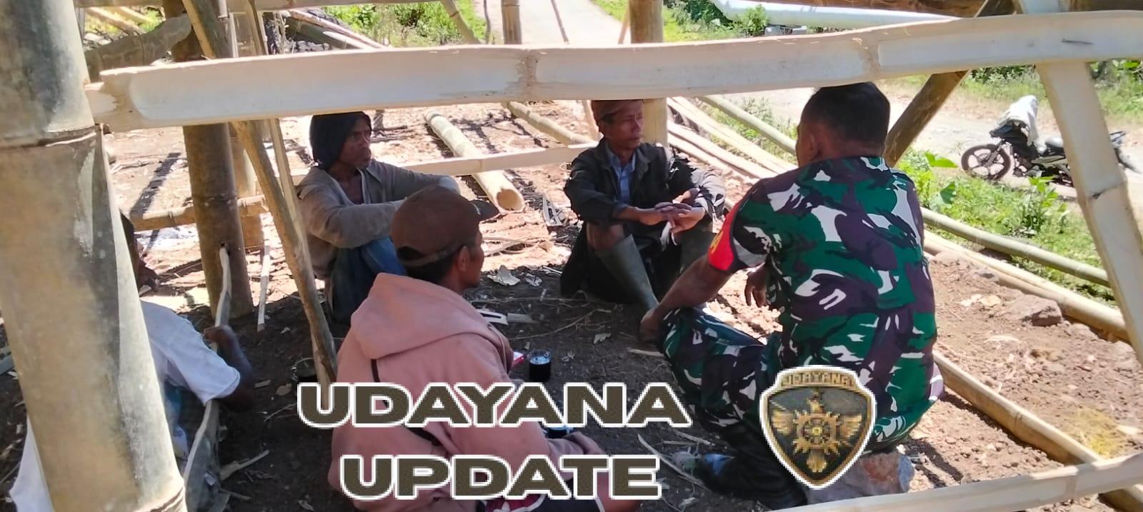 Kodim 1602/Ende Perkuat Kamtibmas Lewat Kegiatan Komsos dan Pengawasan Wilayah di Dusun Toba