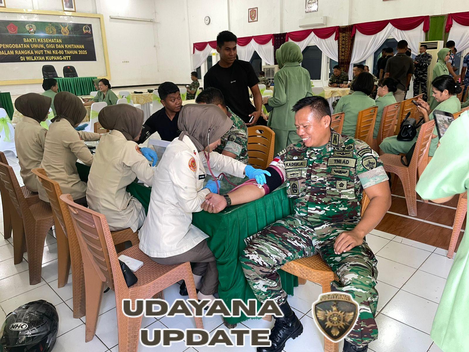 Bakti Kesehatan HUT TNI Ke-80 Pererat TNI Dan Rakyat