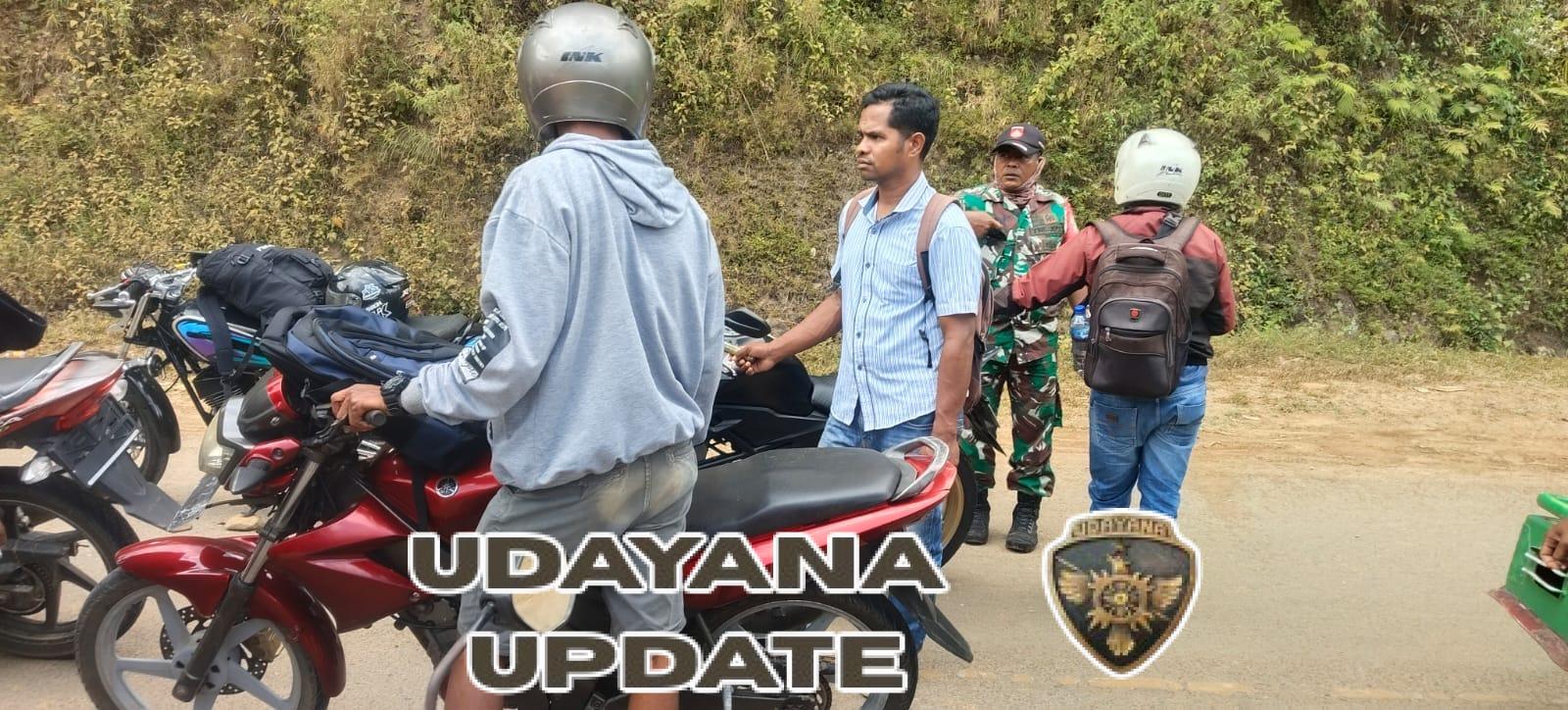 Kodim 1602/Ende Aktif Lakukan Pengamanan Wilayah di Jalan Trans Ende-Maumere