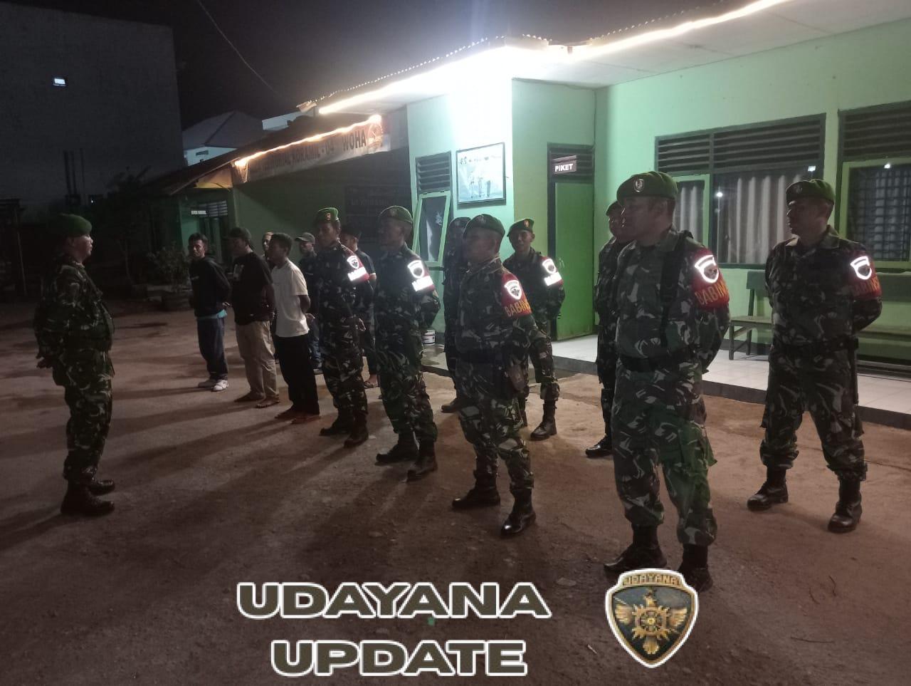 Koramil Woha Bersama Masyarakat Gelar Patroli Siskamling, Perkuat Keamanan Malam Hari