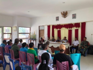 Satgas Yonif 741/GN Melalui SSK I Turut Serta Dalam Rapat Koordinasi Persiapan Lomba Balap Sepeda Internasinal