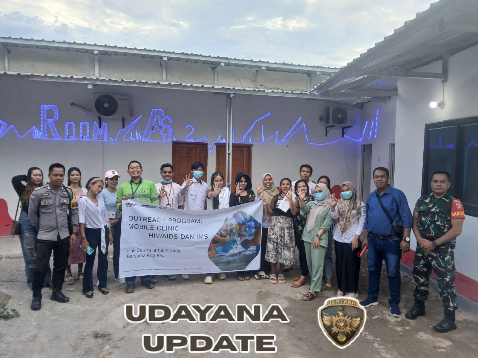 Babinsa Pasir Putih Dampingi Kegiatan Mobile Klinik HIV/AIDS dan IMS di Kecamatan Maluk