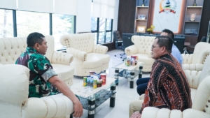 Danrem 161/Wira Sakti Terima Audiensi Pimpinan Wilayah BRI Denpasar di Kupang