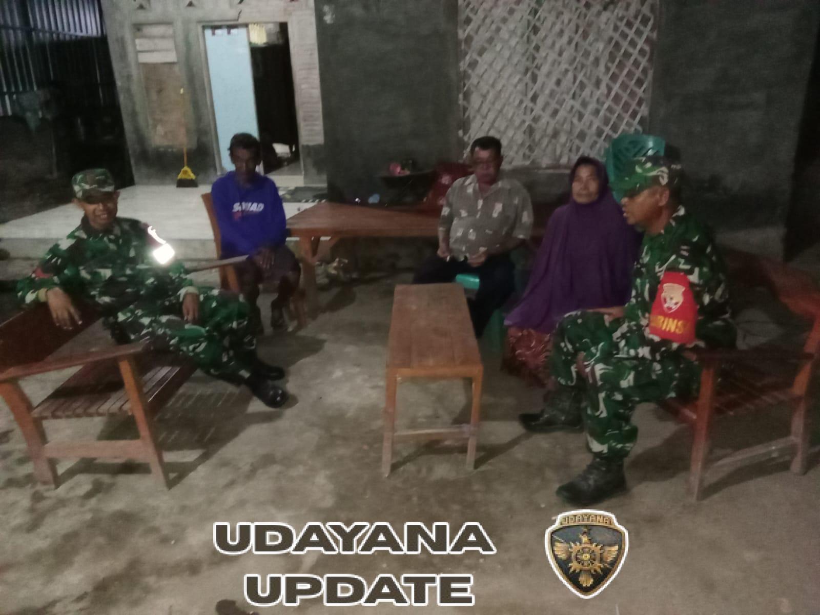 Jaga Stabilitas Wilayah, Anggota Koramil Ropang Laksanakan Patroli Rutin