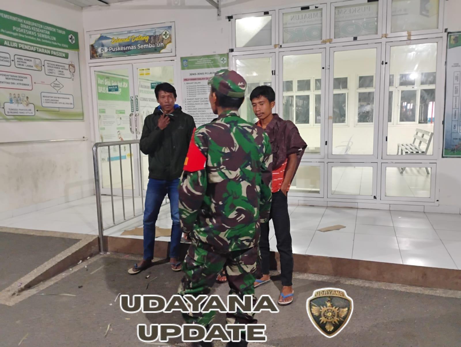 ‎Sertu Akhmad Ajak Warga Lendang Luar Tingkatkan Kewaspadaan Malam Hari