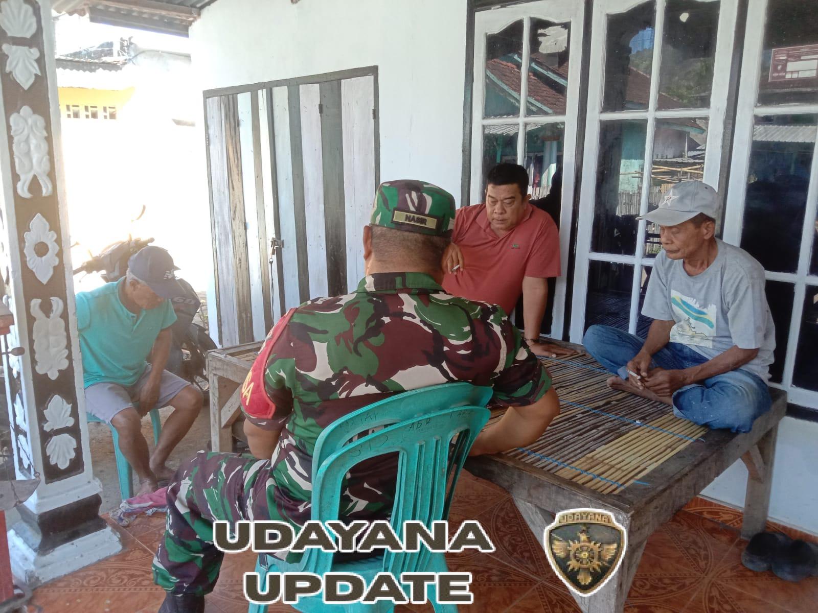 Sertu M. Nasir Ingatkan Masyarakat Tapir Antisipasi Musim Hujan