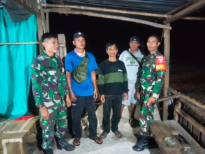 ‎Hadir di Tengah Warga, Koramil Ropang Perkuat Rasa Aman Lewat Patroli Malam