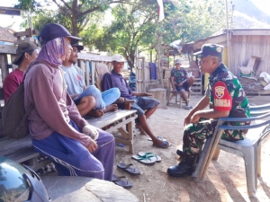 Cegah Konflik Sosial, Babinsa Bolo Tekankan Warga Tak Mudah Terprovokasi