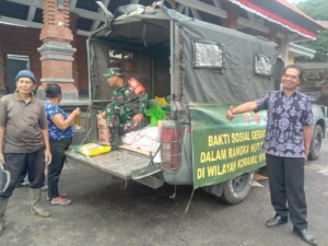 Peringati HUT Ke 80 TNI, Koramil Banjarangkan Hadirkan Kebahagiaan Melalui GPM Beras SPHP