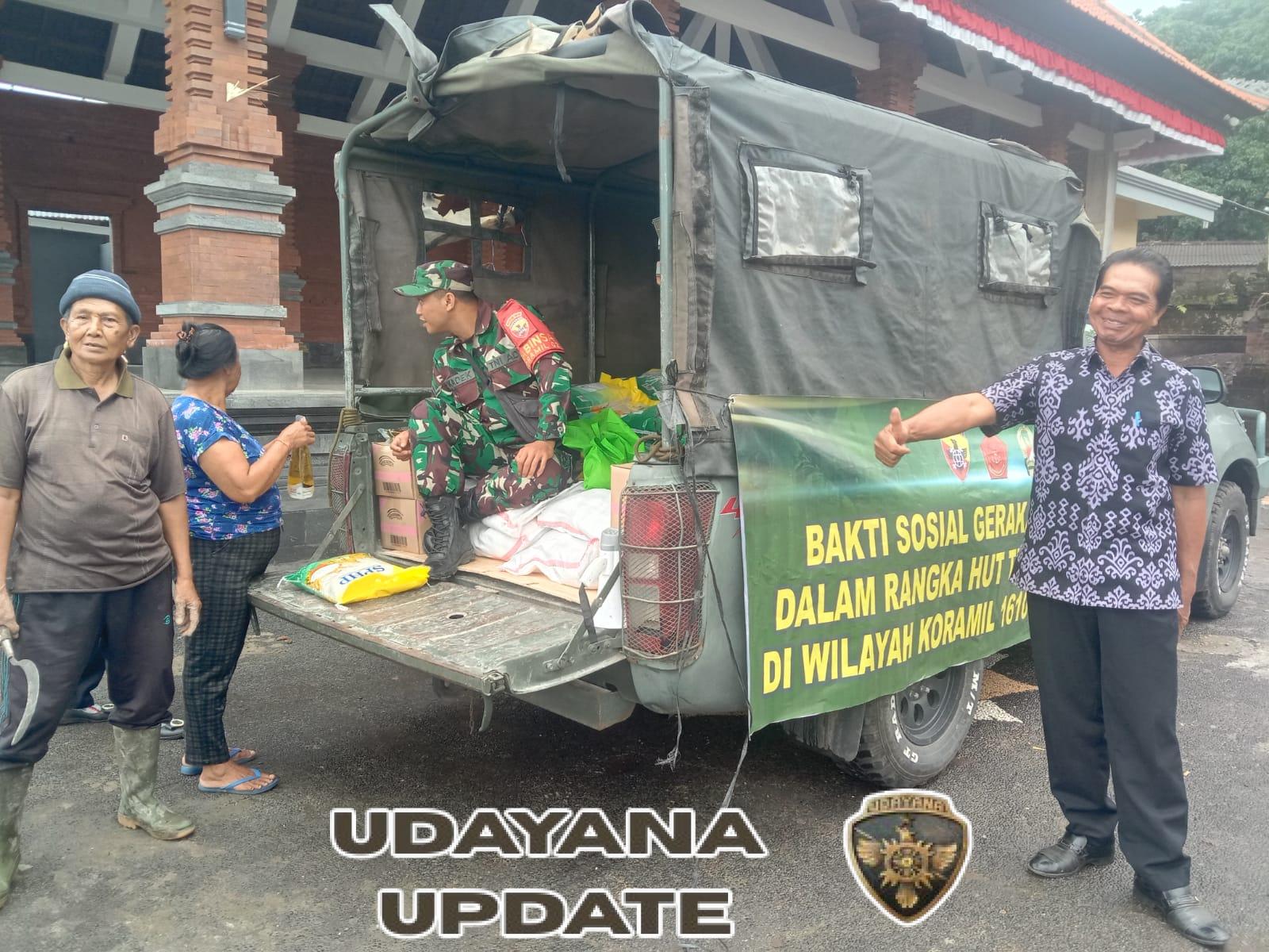 Peringati HUT Ke 80 TNI, Koramil Banjarangkan Hadirkan Kebahagiaan Melalui GPM Beras SPHP