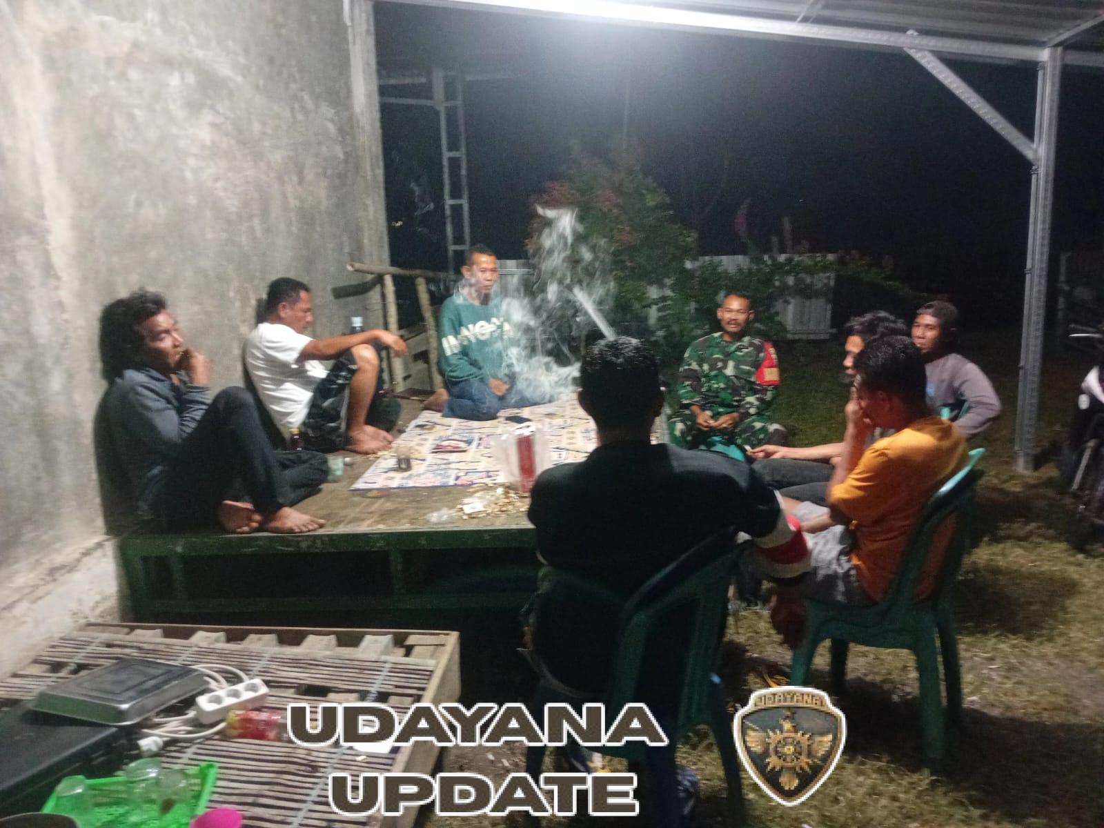 Sertu Ardiansyah Laksanakan Patroli Malam Jaga Kondusifitas Lingkungan