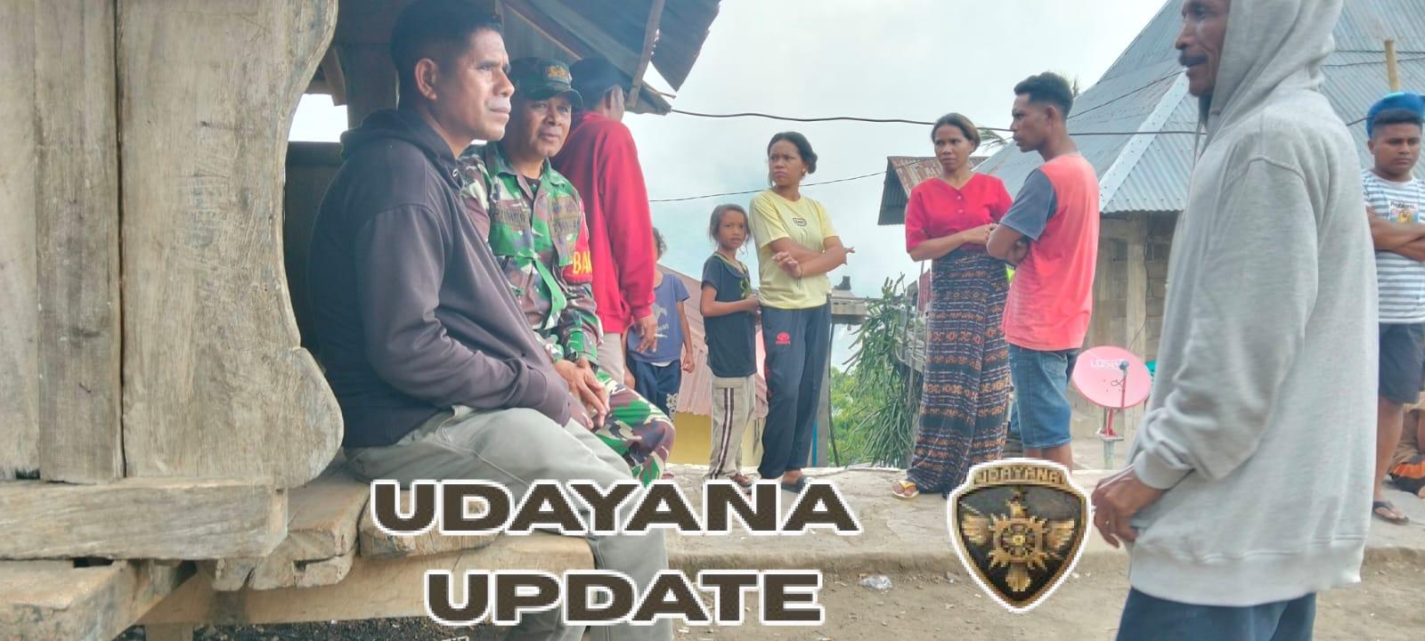 Babinsa Kodim 1602/Ende Aktif Jalin Komsos, Ajak Warga Nuanoka Waspada Cuaca Ekstrem