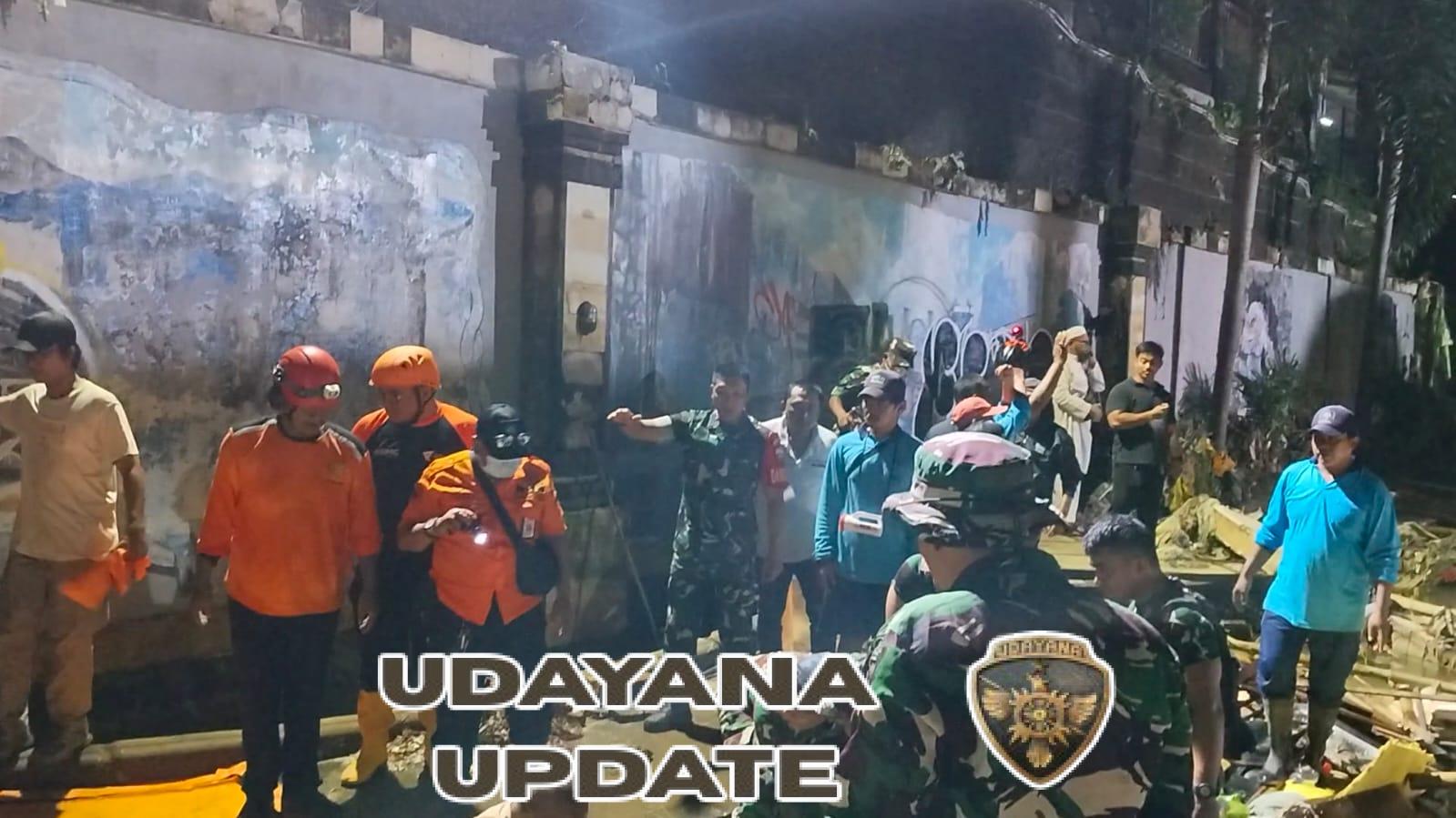 Danrem 163/Wira Satya Bersama Dandim 1611/Badung Kawal Evakuasi Jenazah Pasca Banjir di Denpasar