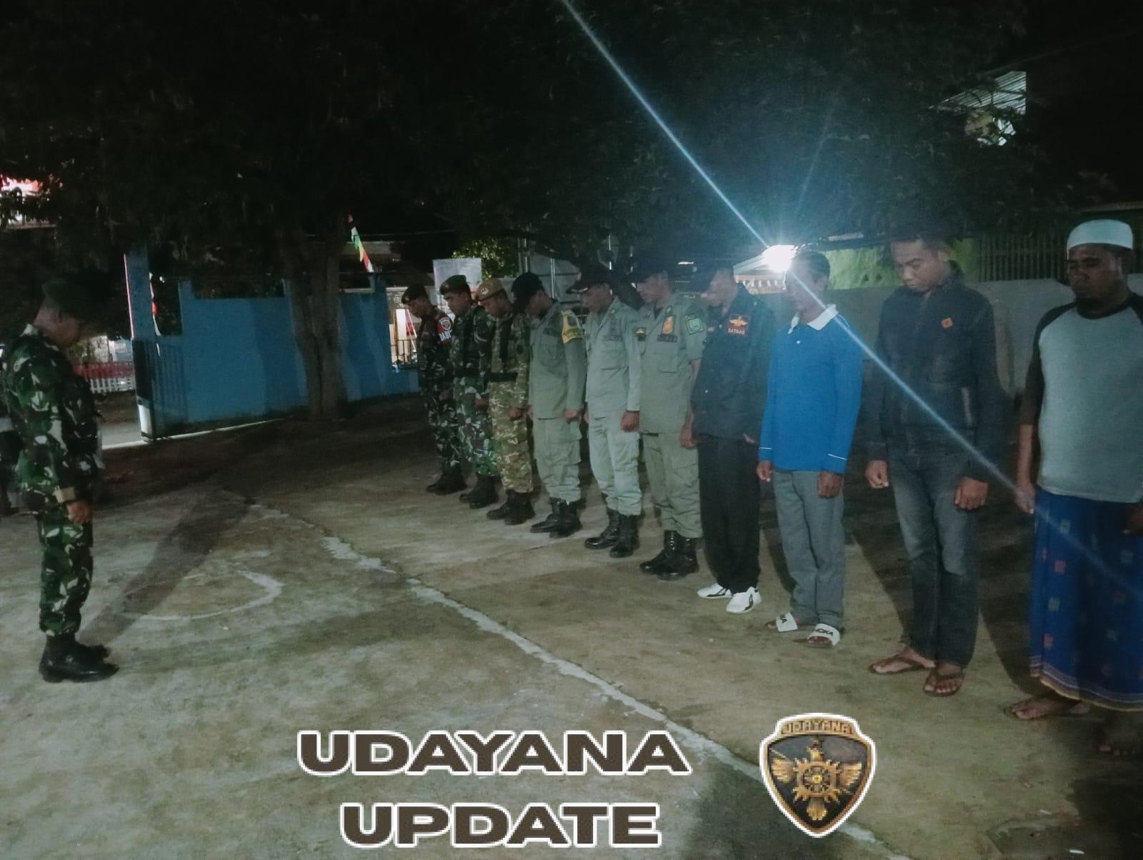 Tim Patroli Koramil dan Linmas Berikan Himbauan Cegah Perilaku Negatif di Ambalawi