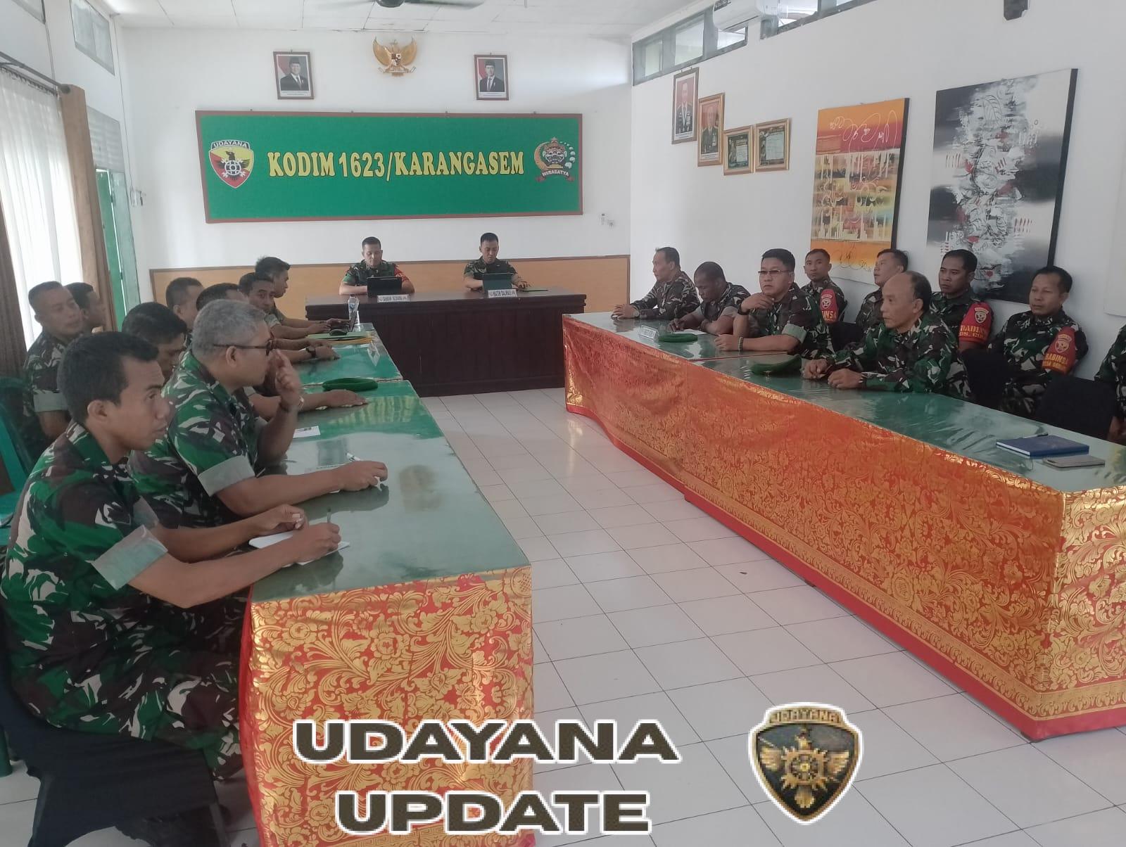 Pastikan program berjalan sesuai aturan, Kodim 1623/Karangasem terima kunjungan tim Dalwas Proggiatter tahun 2025.