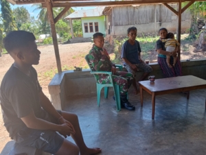 Anjangsana Penuh Makna, Babinsa Bisel Ajak Warga Saling Peduli