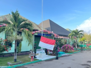 Kasdim Tegaskan Nilai Kebangsaan Lewat Upacara Bendera Mingguan