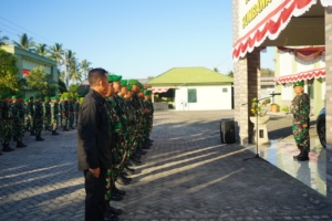 Kodim 1628/Sumbawa Barat Gelar Apel Siaga Hadapi Perkembangan Situasi Nasional