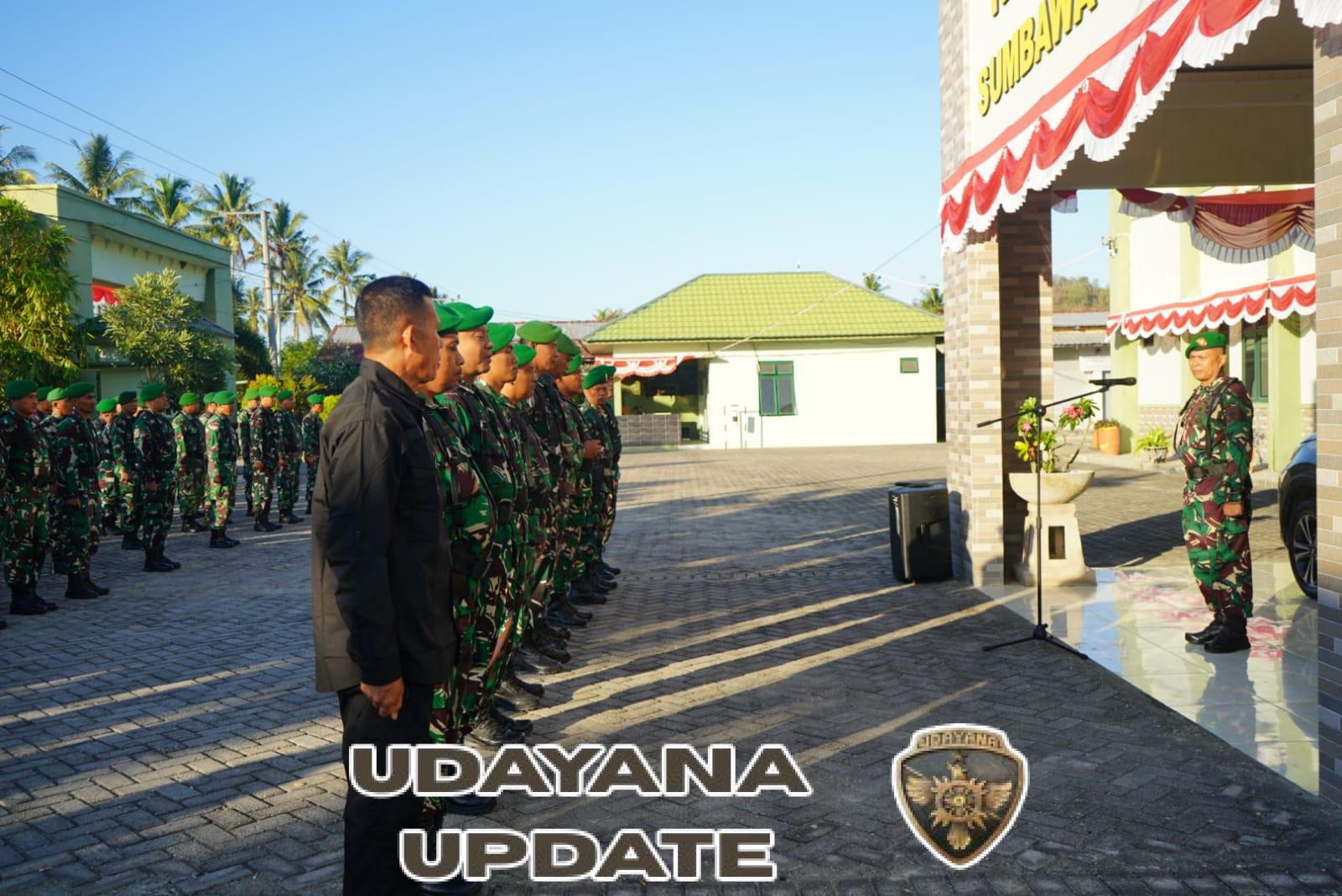 Kodim 1628/Sumbawa Barat Gelar Apel Siaga Hadapi Perkembangan Situasi Nasional