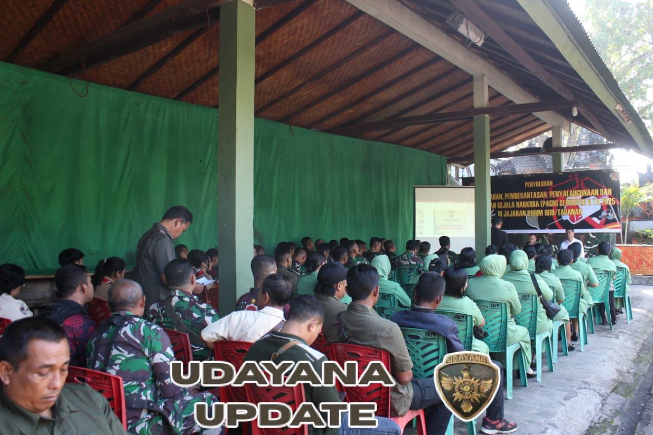 P4GN Kodim Tabanan: Penyuluhan Bahaya Narkoba dan Tes Urine Acak untuk Jaga Disiplin Prajurit