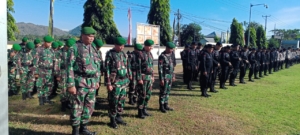 TNI-Polri Gelar Apel Gabungan untuk Pengamanan Aksi Demonstrasi di Sumbawa Barat
