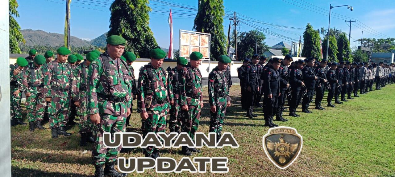TNI-Polri Gelar Apel Gabungan untuk Pengamanan Aksi Demonstrasi di Sumbawa Barat