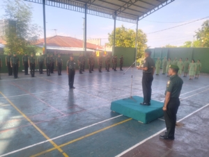 Acara Korp Raport Pelepasan Perwira Kodim 1624/Flotim
