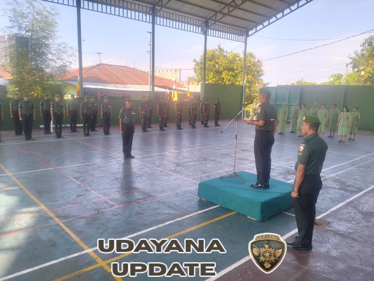 Acara Korp Raport Pelepasan Perwira Kodim 1624/Flotim