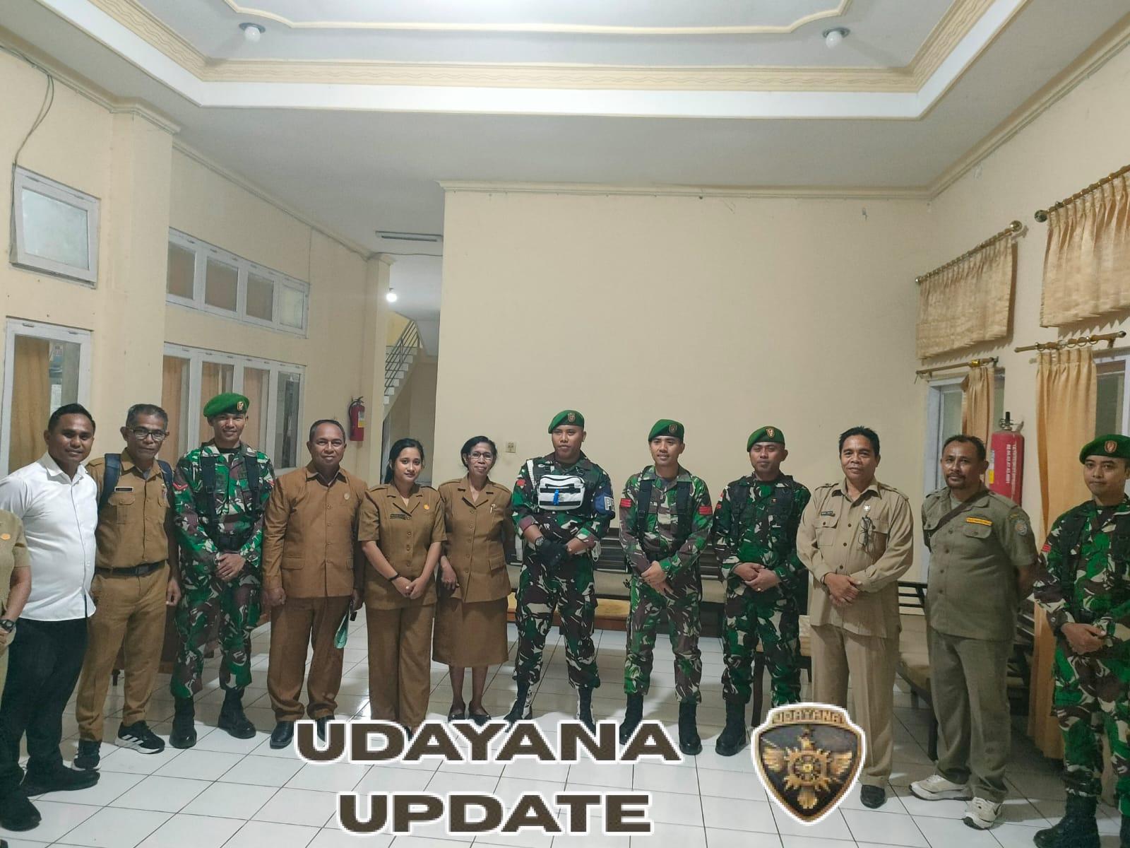 Kodim 1627/Rote Ndao dan Satpol PP Gelar Patroli Mitigasi di Kantor Bupati dan DPRD