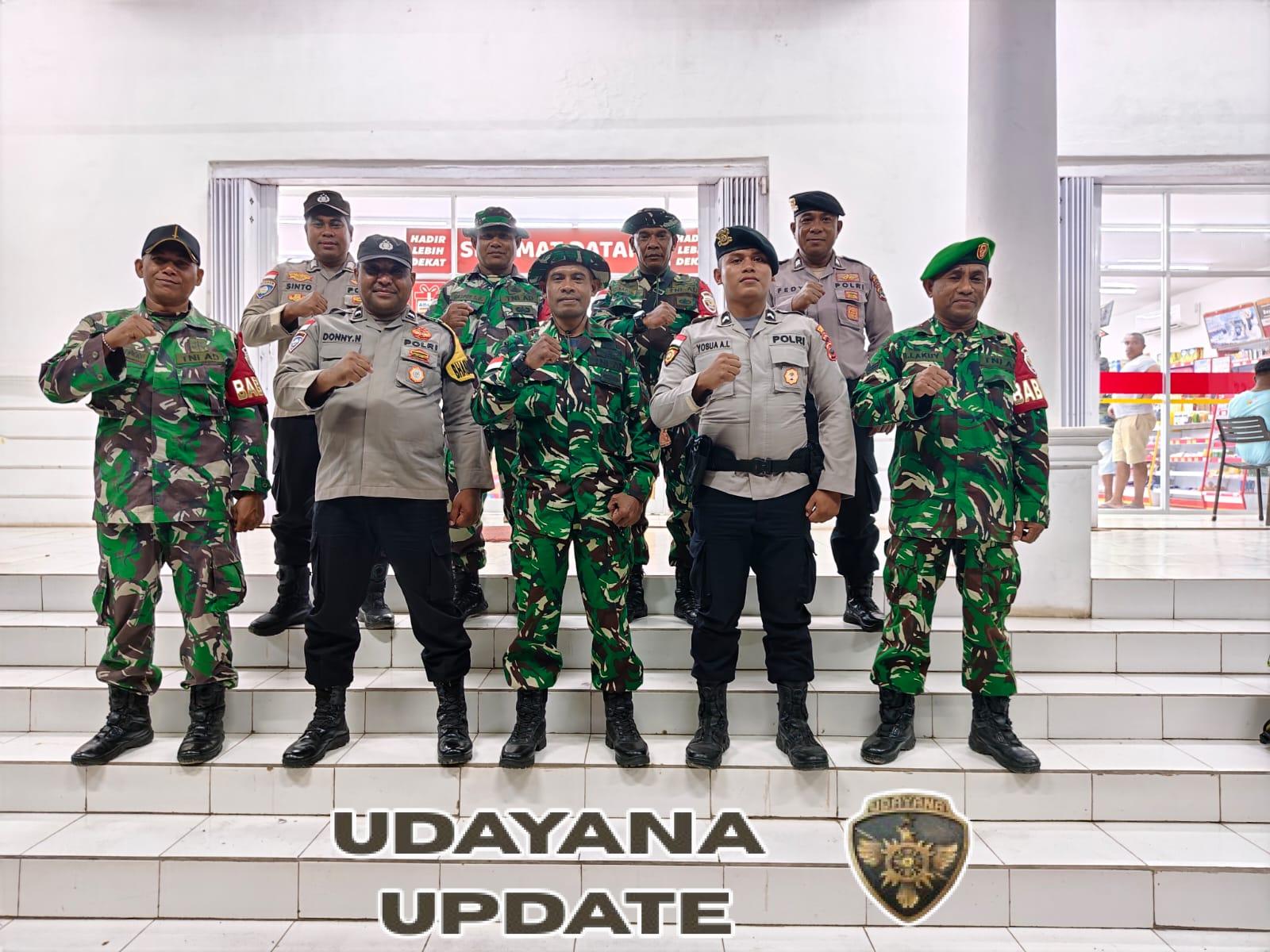 Koramil 02 dan Polsek Pantai Baru Gelar Patroli Bersama Mitigasi Potensi Kerawanan