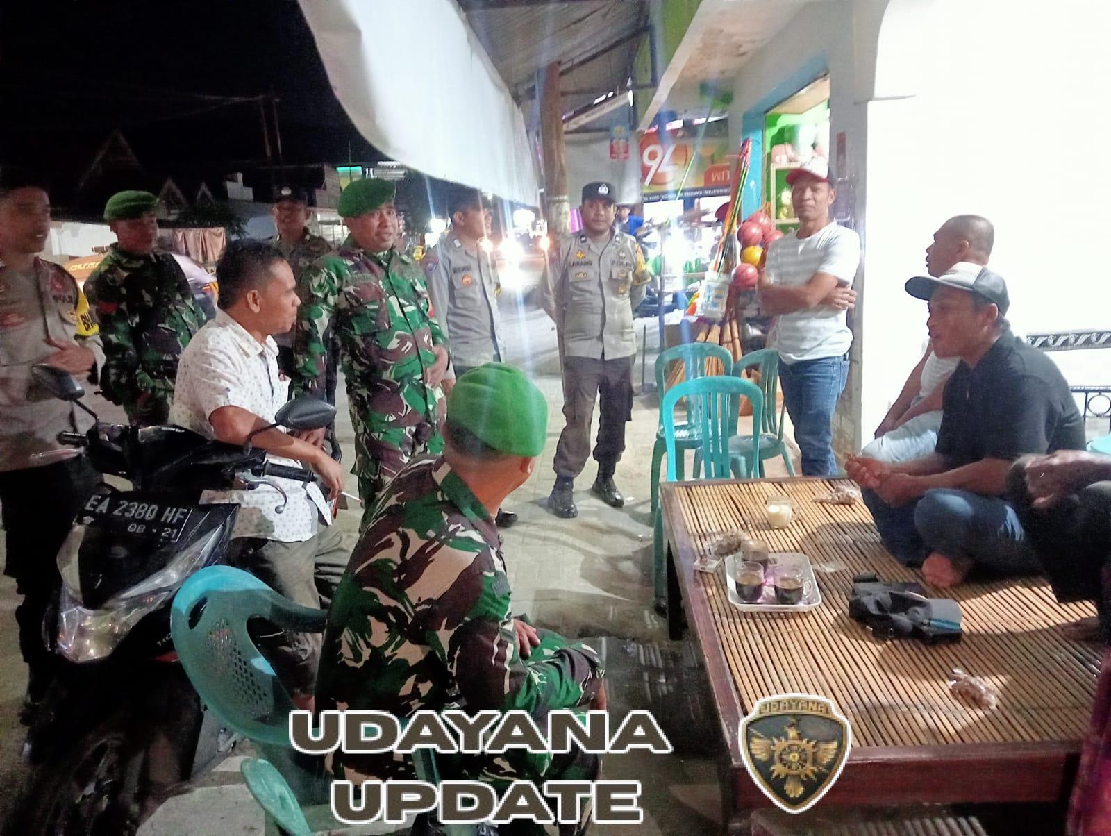 Koramil 01/Taliwang dan Polsek Gelar Patroli Gabungan Ciptakan Kondusifitas Wilayah