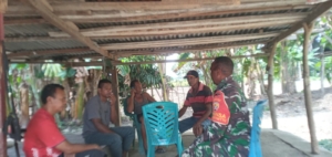 Pererat Sinergi, Babinsa Koramil 1618-06/Bian Lakukan Komsos di Desa Kotafoun