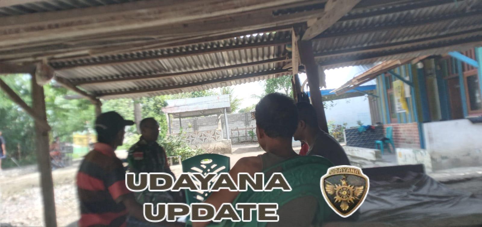 Komsos Babinsa Sertu Mario di Desa Kotafoun Warga Diminta Aktif Jaga Lingkungan