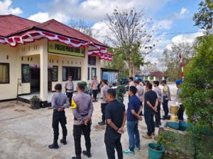 Koramil 02/Pantai Baru dan Polsek Tingkatkan Koordinasi Mitigasi Potensi Kerawanan