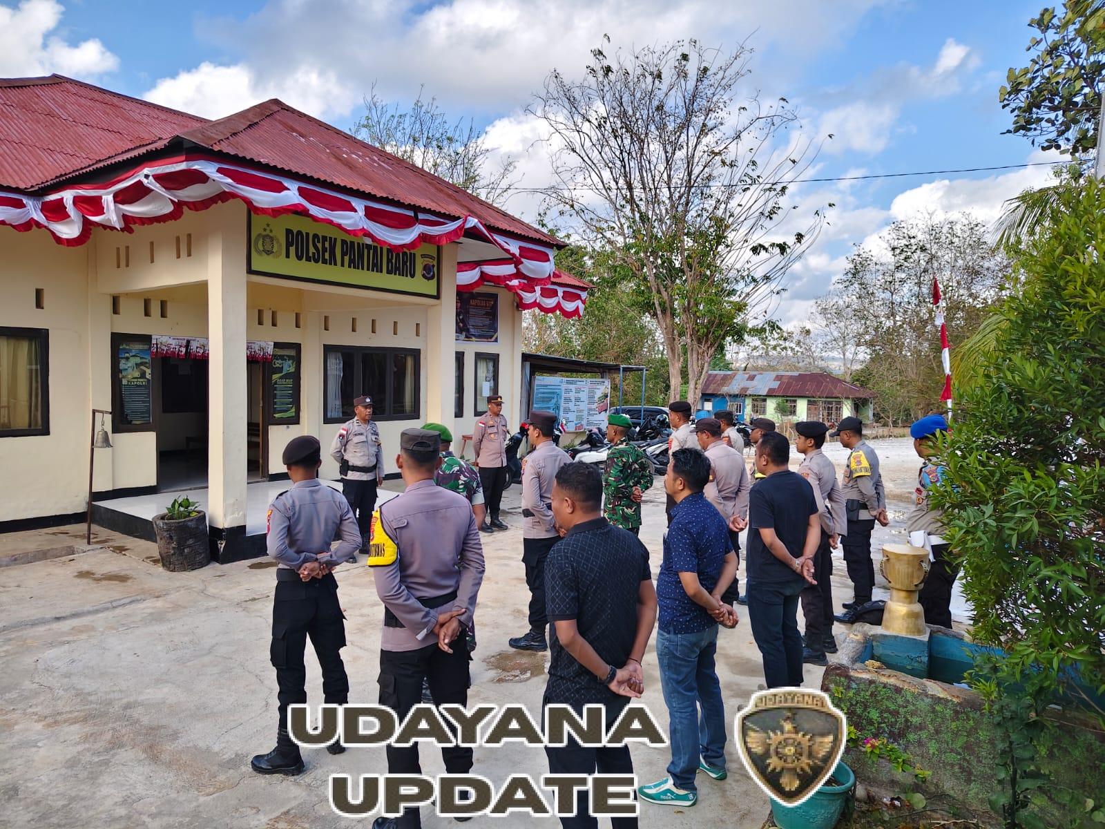 Koramil 02/Pantai Baru dan Polsek Tingkatkan Koordinasi Mitigasi Potensi Kerawanan