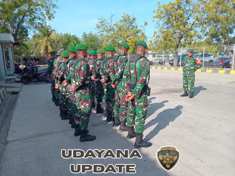 Koramil Poto Tano dan Yon TP 835 Gelar Apel Pengecekan serta Patroli Gabungan di Pelabuhan Poto Tano