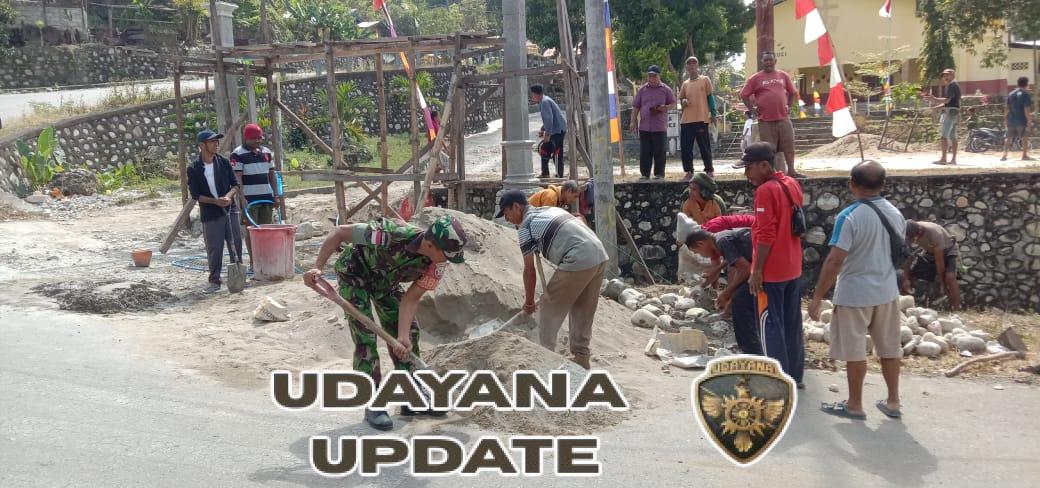 Tingkatan Keimanan dan Ketaqwaan, Babinsa Bersama Masyarakat Kerja Bakti Bangun Gapura Gereja