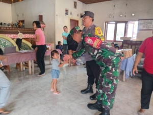 Sinergi Babinsa, Bhabinkamtibmas, dan Kader Posyandu Tingkatkan Kesehatan Warga Pering