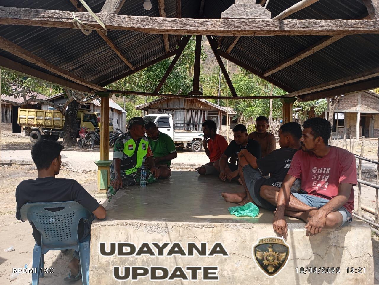 Babinsa Kodim 1602/Ende Dengar Aspirasi Warga Neotonda dalam Kegiatan Komsos