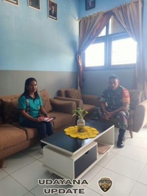 Babinsa Laksanakan Komsos dan Pendataan MBG di SMAN 1 Rote Selatan