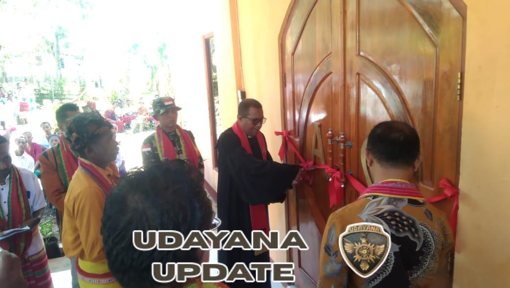 Babinsa Bersama Jemaat Rayakan Pentahbisan Rumah Ibadah Bitobev