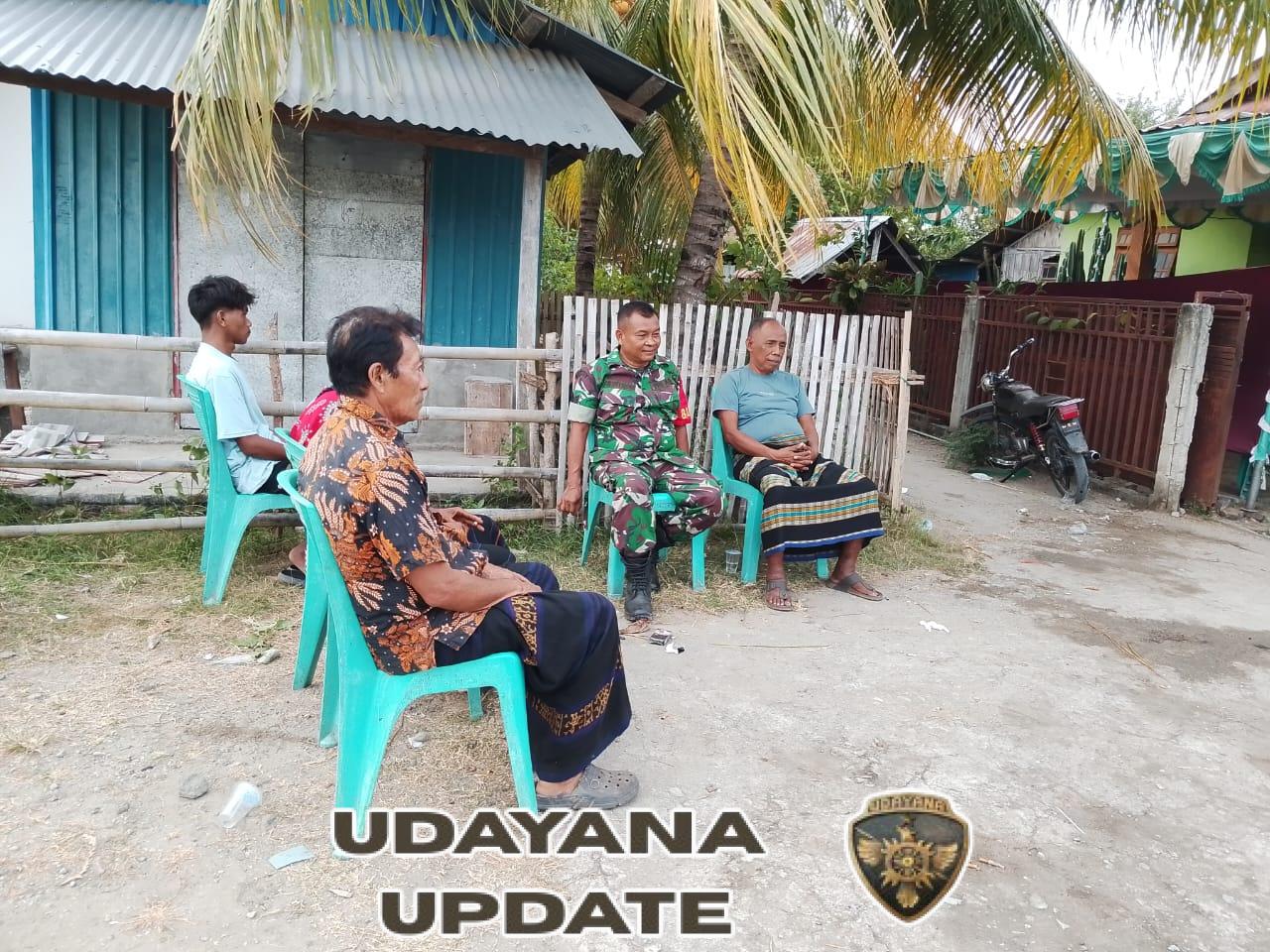 Kodim 1602/Ende: Babinsa Aktif Pantau Keamanan dan Beri Edukasi Kepada Warga