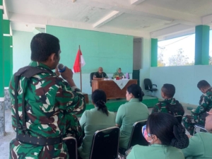 Jam Komandan Dandim 1629/SBD: Sinergi Antara Prajurit dan Persit KCK Cabang XLV Dim 1629 dalam Menjaga Kebersamaan