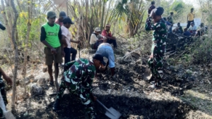 Mayarakan Pindahkan Kuburan Berusia 60 Tahun, Pos Dafala Turut Serta Berikan Bantuan Tenaga