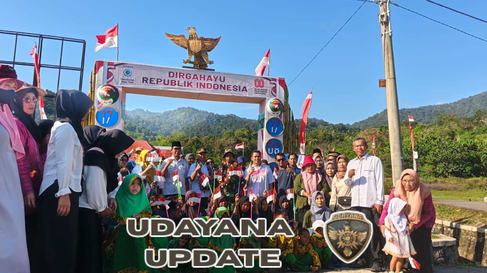 Babinsa Desa Tatar Wakili Tim Penilai Lomba Gapura HUT RI ke-80 se-KSB