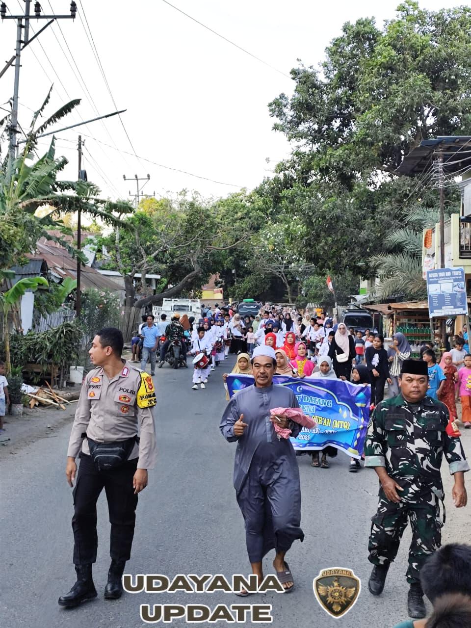 Serka Gusti Bagus Uliantara Pantau Pawai Pembukaan MTQ Ke-25 Desa Naru